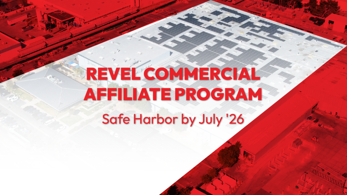The Revel Commercial Affiliate Program: Scale Your Solar Pipeline in California