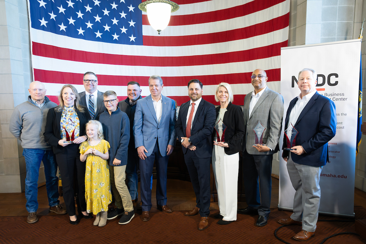 Governor Pillen and the Nebraska Business Development Center Recognize Business Award Winners