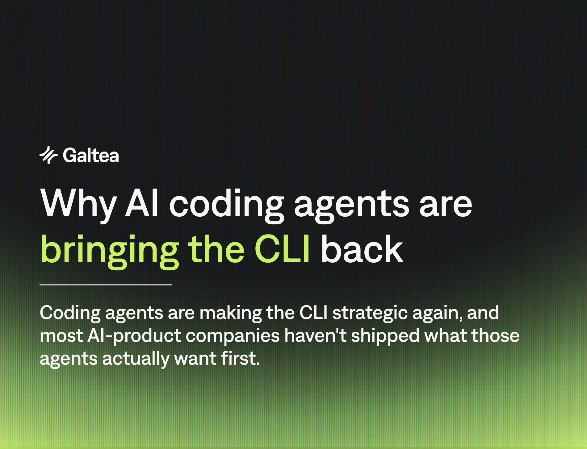 Why AI coding agents are bringing the CLI back