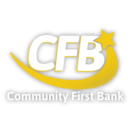 Community First Bank logo