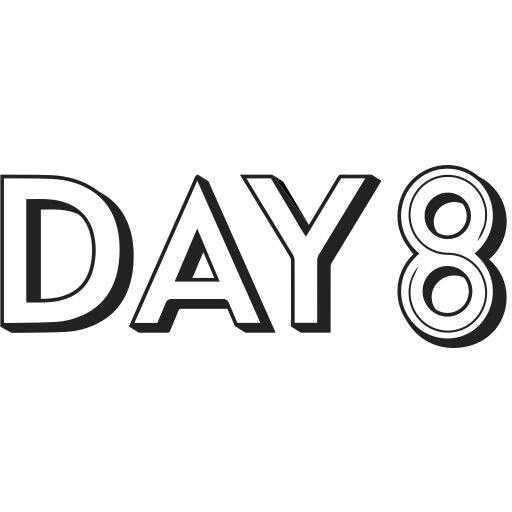 Day 8 logo