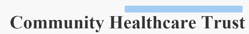 Community Healthcare Trust