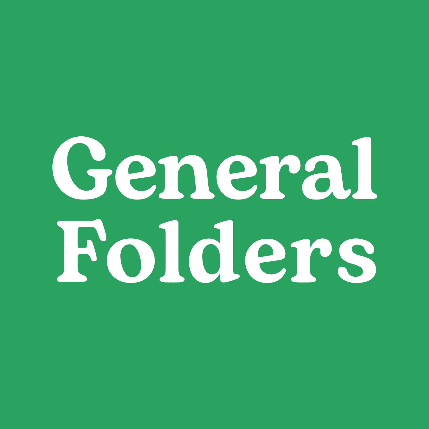 General Folders