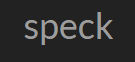 Speck Sensor