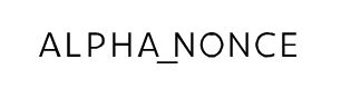 alphanonce