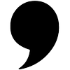 Comma Bookstore & Social Hub logo