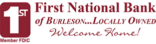 First National Bank of Burleson logo