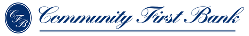 Community First Bank logo