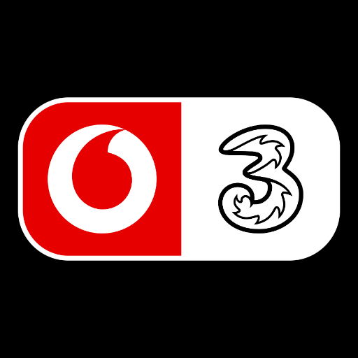 VodafoneThree logo