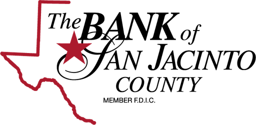 The Bank of San Jacinto County logo